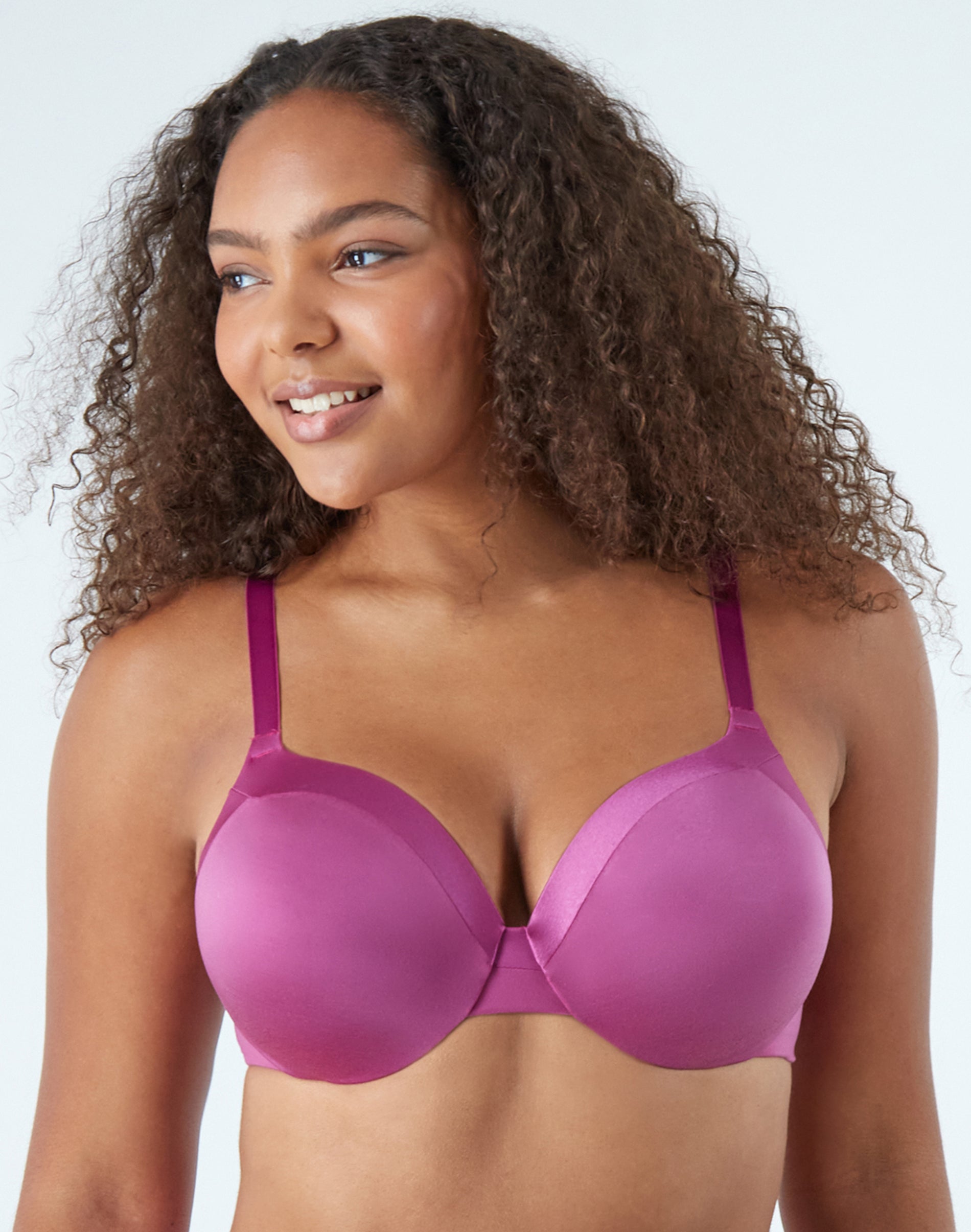 Maidenform Everyday Full Coverage Cushioned Underwire Bra Purple Ruby 40C Women’s