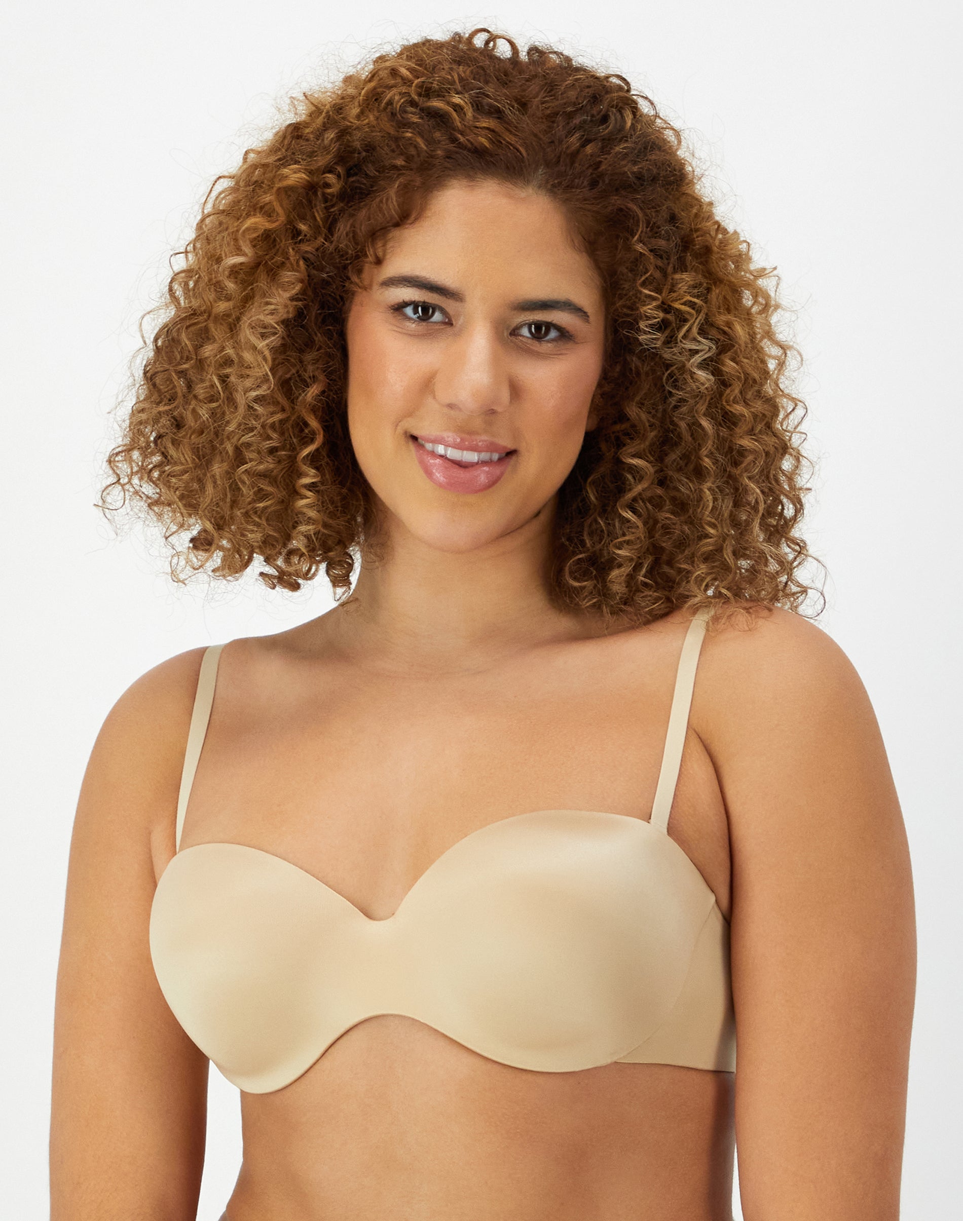 Maidenform Full Coverage Strapless Underwire Bra Latte Lift 34C Women’s