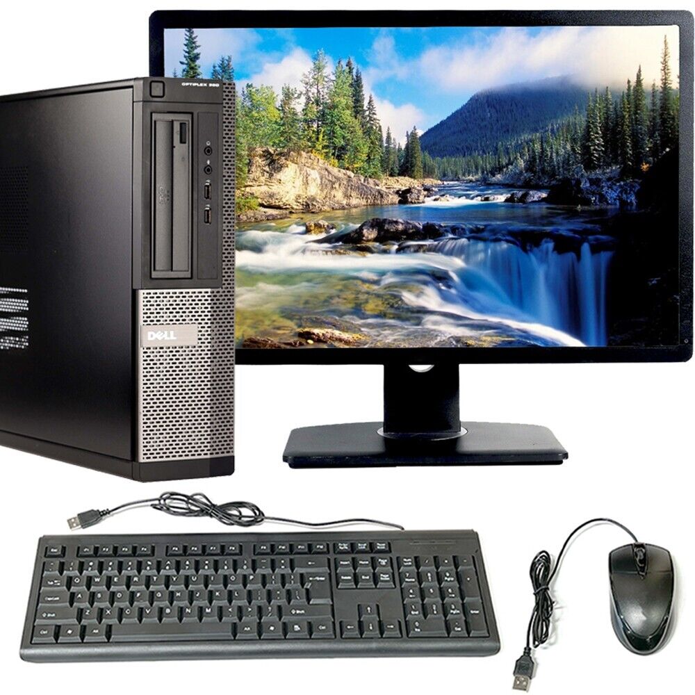 Dell OptiPlex Desktop i5 Computer PC 8GB RAM 1TB Windows 10 Pro Wi-Fi 22in LCD
