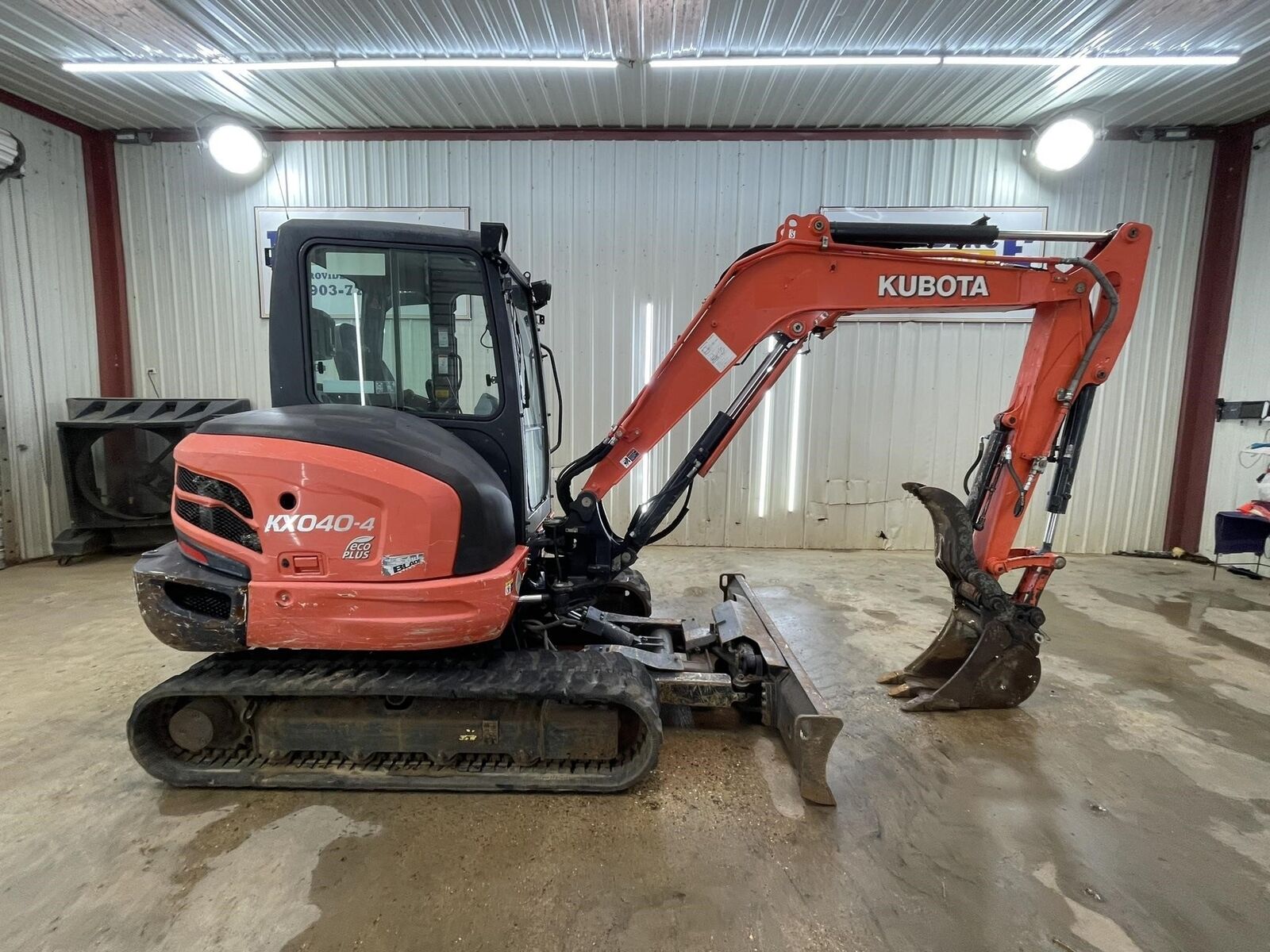 2020 KUBOTA KX040-4 CAB 6-WAY BLADE MINI COMPACT TRACK EXCAVATOR