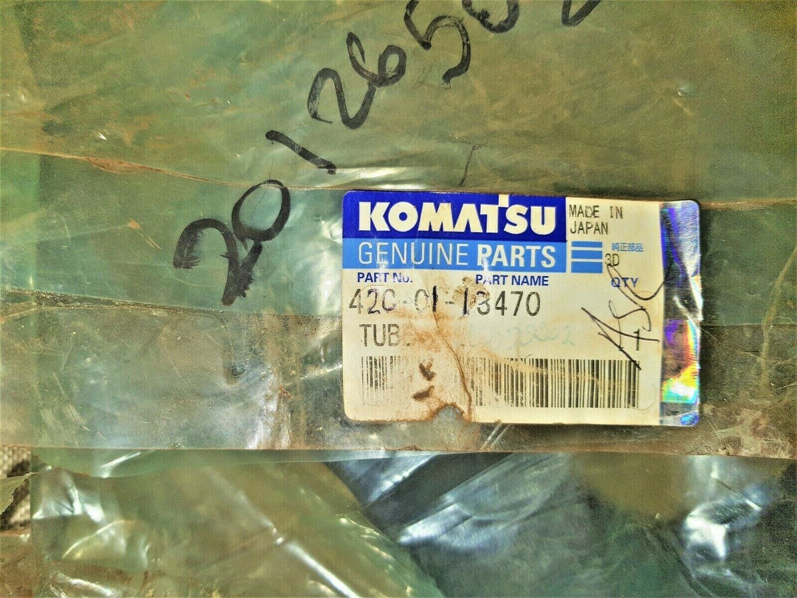 KOMATSU TUBE 42C-01-13470 GENUINE NEW  42C0113470
