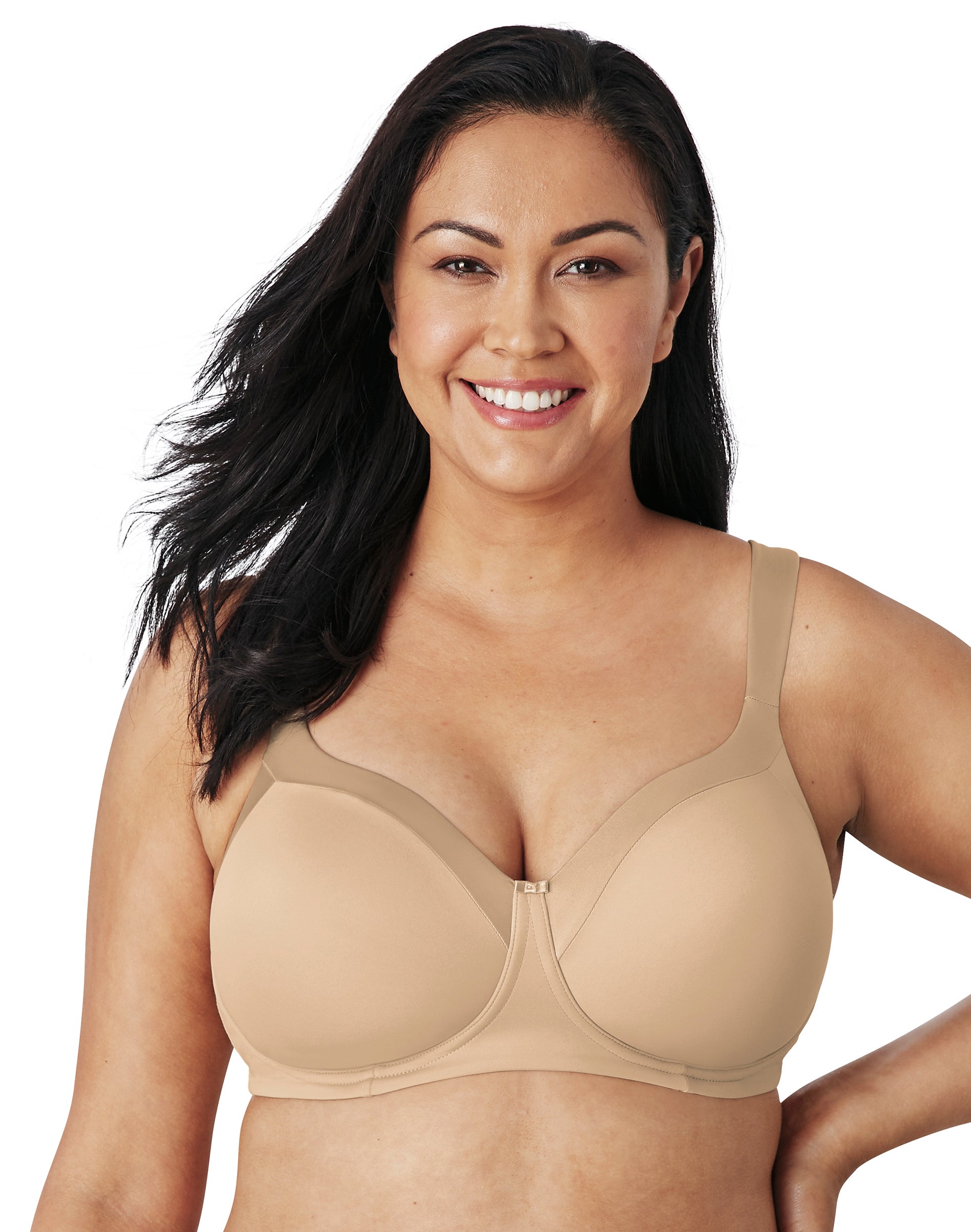 Playtex Secrets Balconette Full-Figure Wireless Bra Taupe 44D Women’s