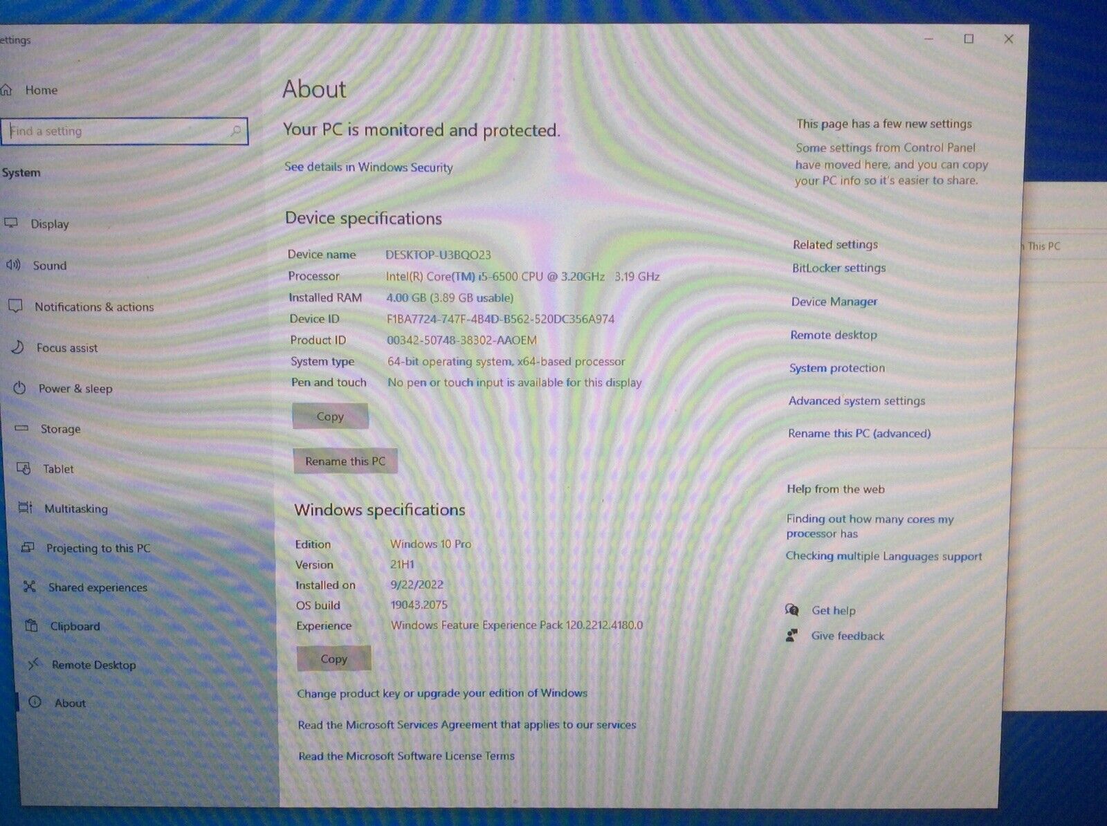 Dell Optiplex 3050 Intel Core i5-6500 3.20GHz 8GB 180GB Windows 10 Pro