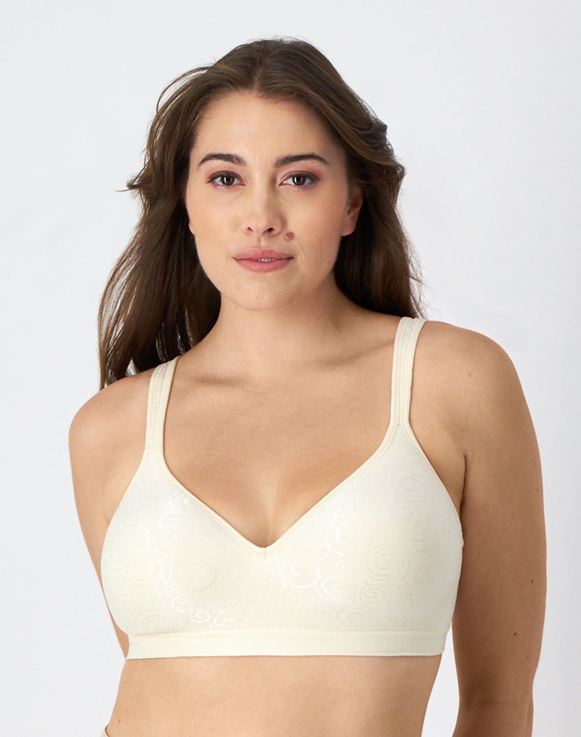 Bali Comfort Revolution Wireless Bra Light Beige Swirl 38D Women’s