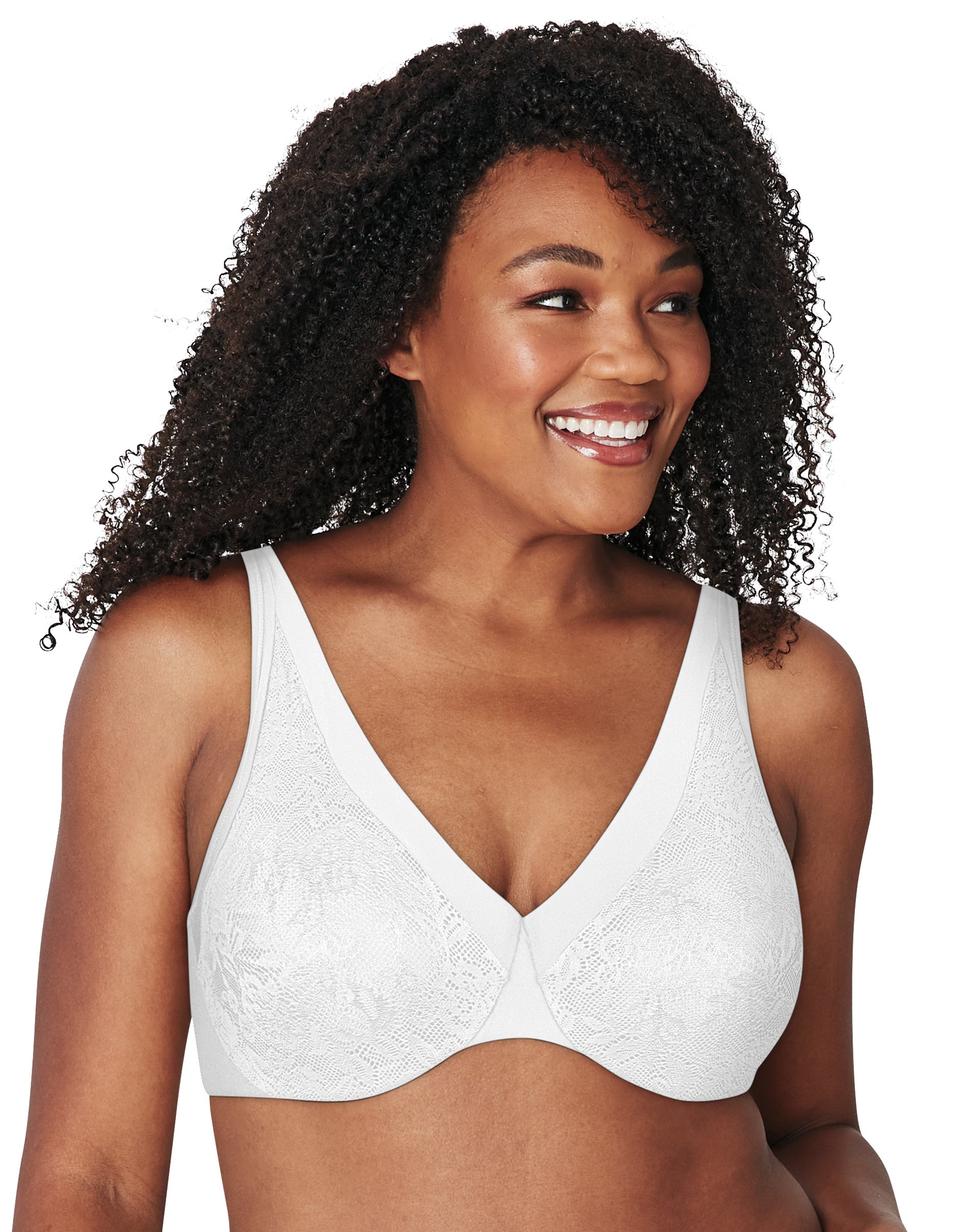 Playtex Secrets Ultra Soft No Poke Dreamwire Underwire Bra White 44D Women’s