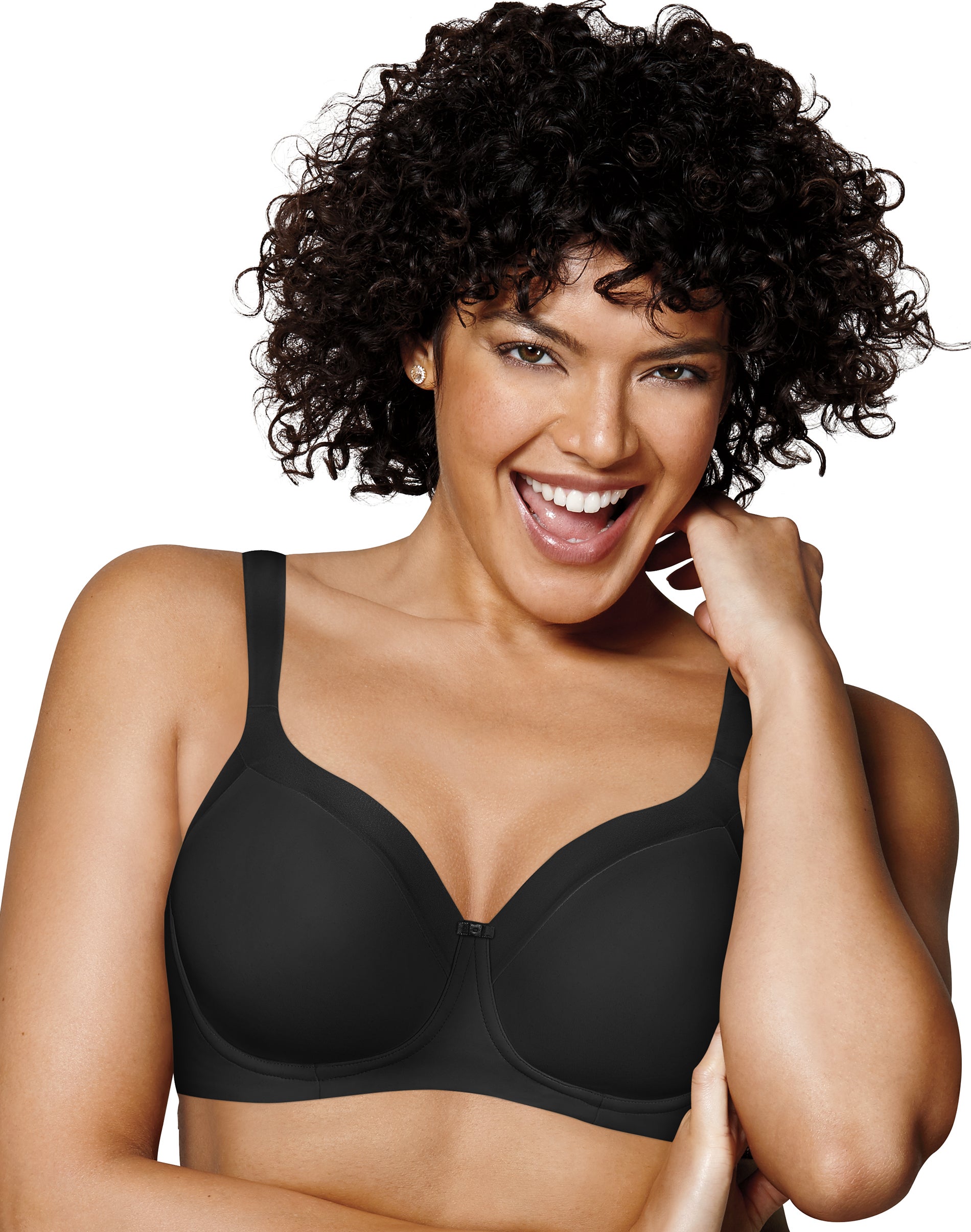 Playtex Secrets Balconette Full-Figure Wireless Bra Black 38C Women’s