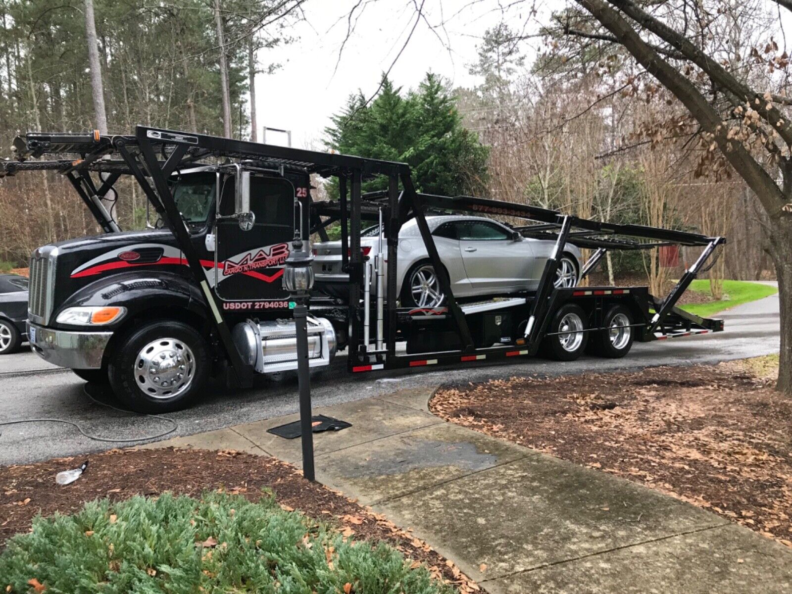 Peterbilt 337 5 pack car hauler