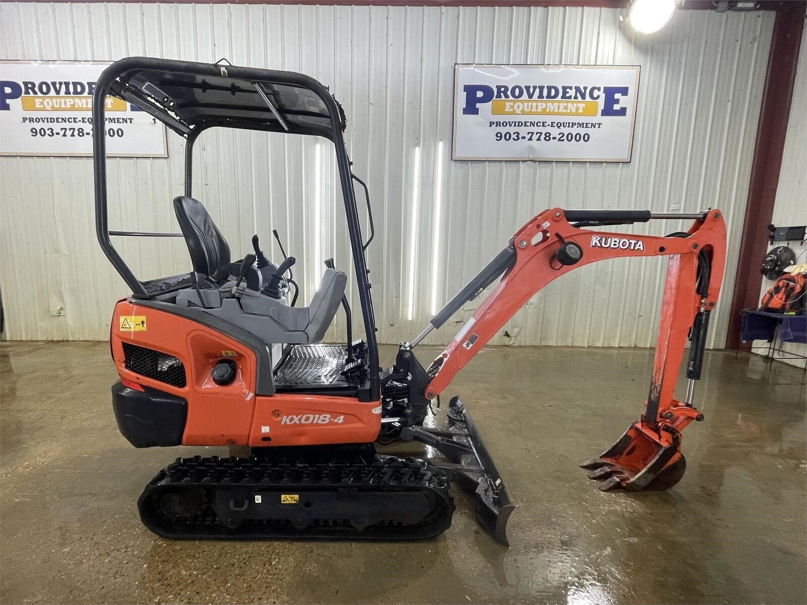2015 KUBOTA KX018-4 OROPS STRAIGHT BLADE MINI COMPACT TRACK EXCAVATOR