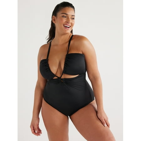 Sofia by Sofia Vergara Women’s and Plus Claudia One Piece Swimsuit with Shaping Curvetex®, Sizes XS-2X
