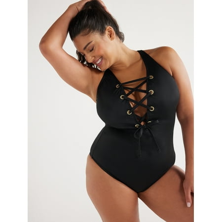 Sofia by Sofia Vergara Women’s and Plus Veronica One Piece Swimsuit with Shaping Curvetex®, Sizes XS-2X