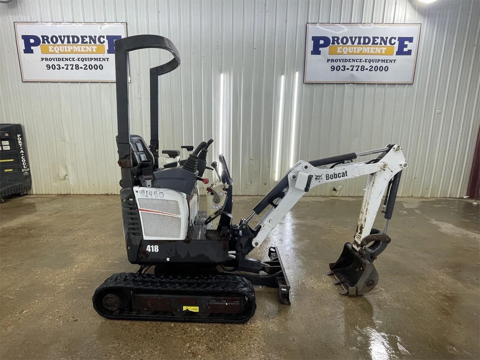 2014 BOBCAT 418 OROPS STRAIGHT BLADE COMPACT TRACK EXCAVATOR