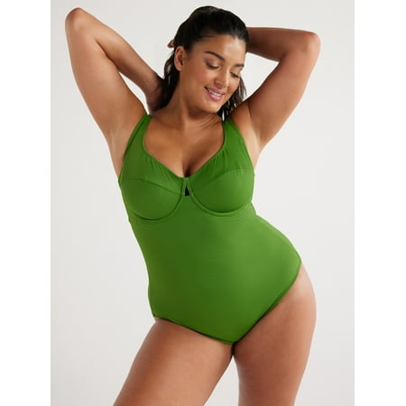 Sofia by Sofia Vergara Women’s and Plus Sandra One Piece Swimsuit, Sizes XS-3X, Cups D/DD Available