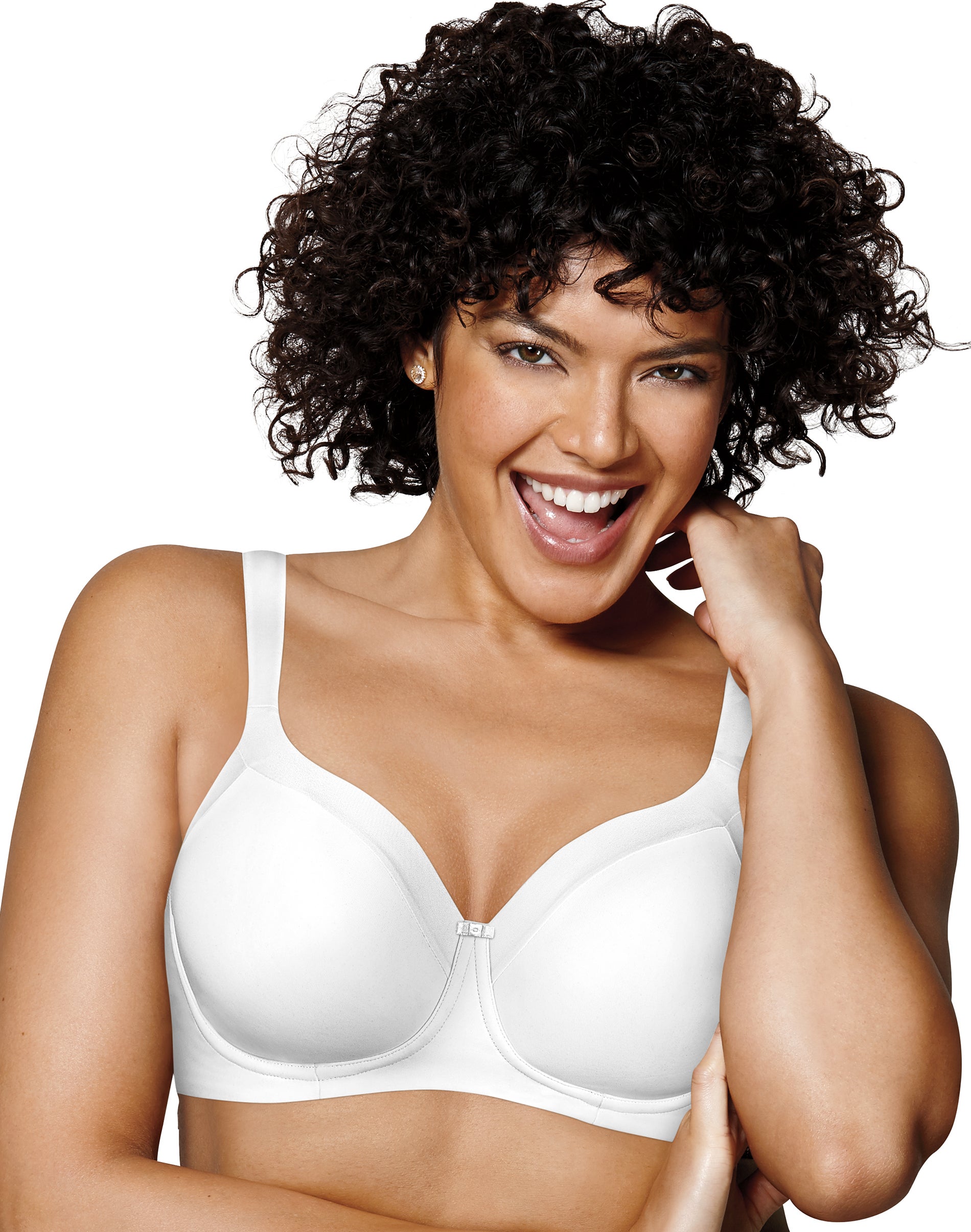 Playtex Secrets Balconette Full-Figure Wireless Bra White 42D Women’s