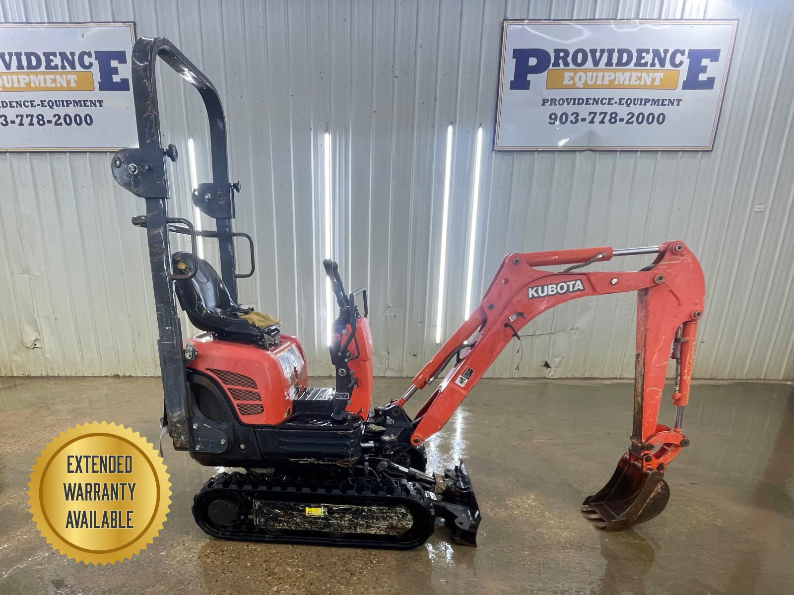 2018 KUBOTA K008 OROPS STRAIGHT BLADE MINI TRACK EXCAVATOR