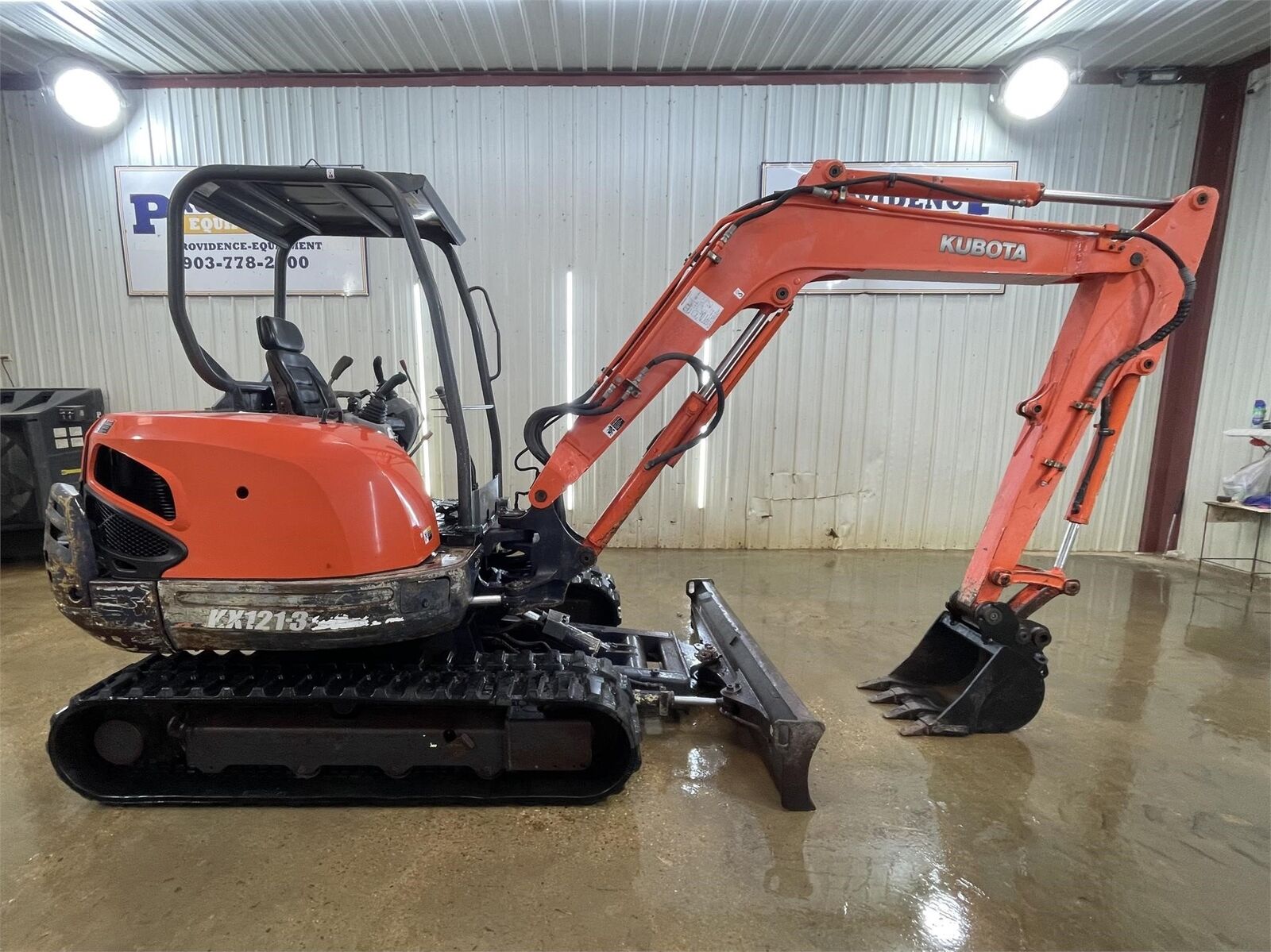 2009 KUBOTA KX121-3 OROPS ANGEL BLADE MINI COMPACT TRACK EXCAVATOR