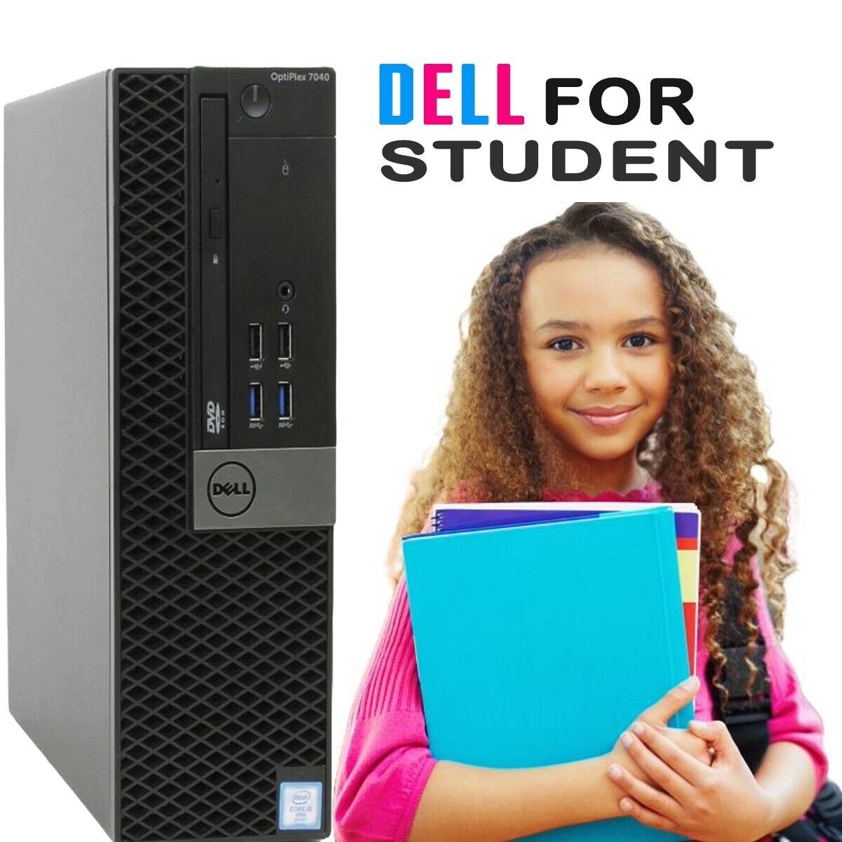 Dell Desktop Computer i7 16GB ARM 512GB SSD + 500GB HDD Win11 PC FOR Student
