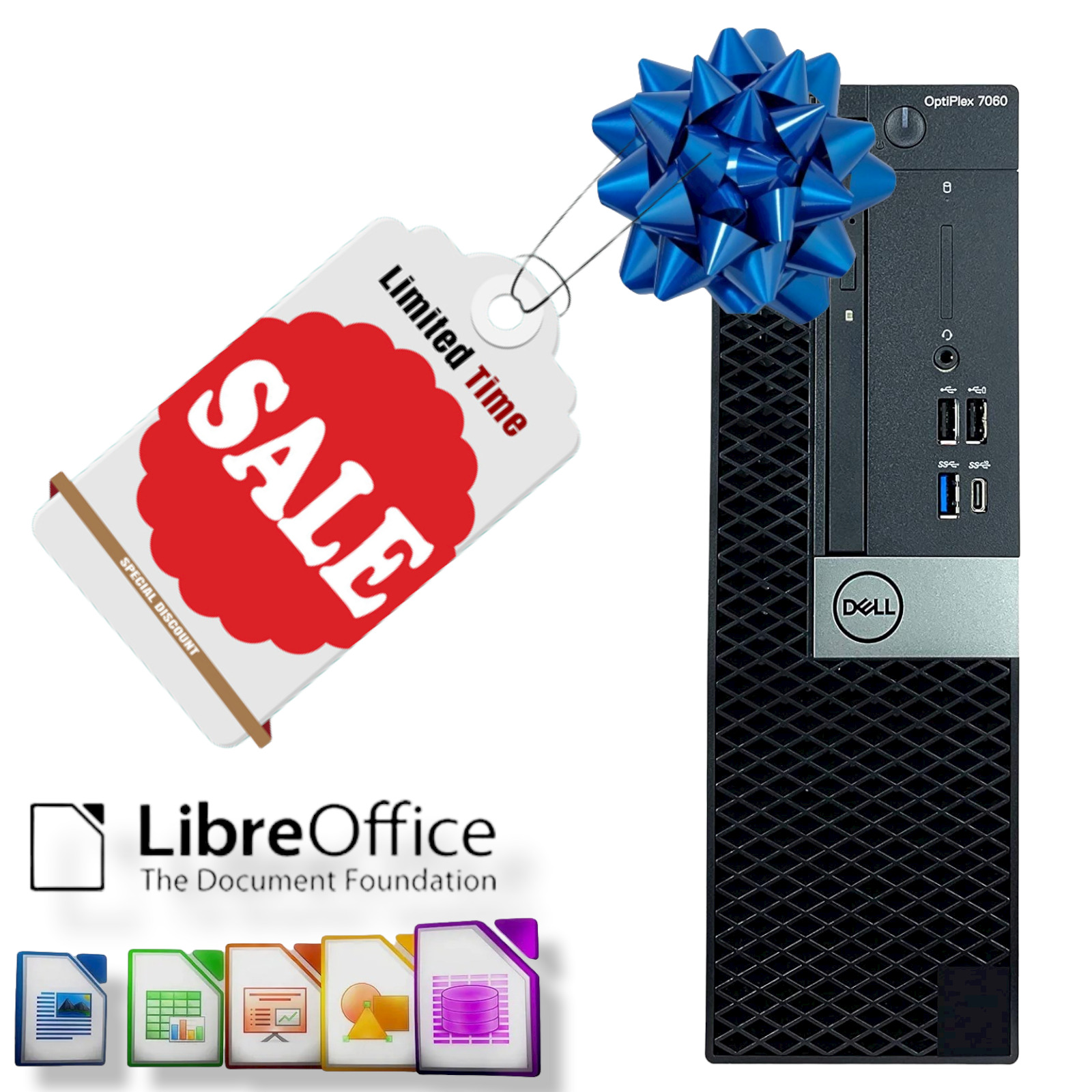 Dell OptiPlex 7060 SFF Intel i5-8500 3.6GHz 8th Gen 16GB RAM 512GB SSD Win11 Pro