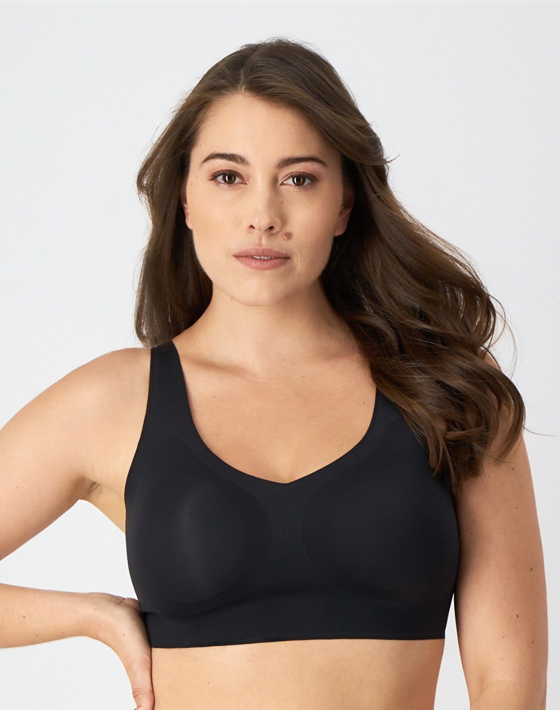 Bali Comfort Revolution Easylite Back Close Wireless Bra Black L Women’s