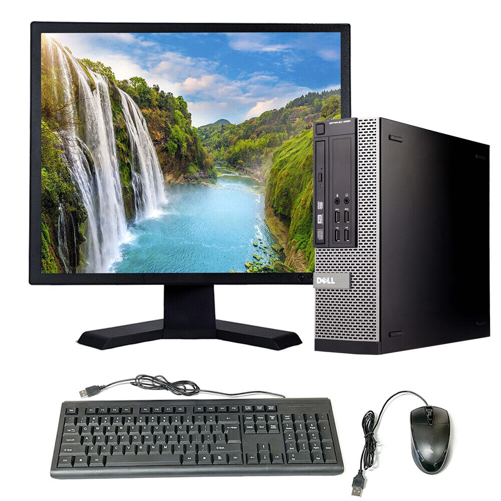 Dell Desktop Computer SFF Intel i3 8GB RAM 500GB HD 19″ LCD Windows 10 PC Wi-Fi