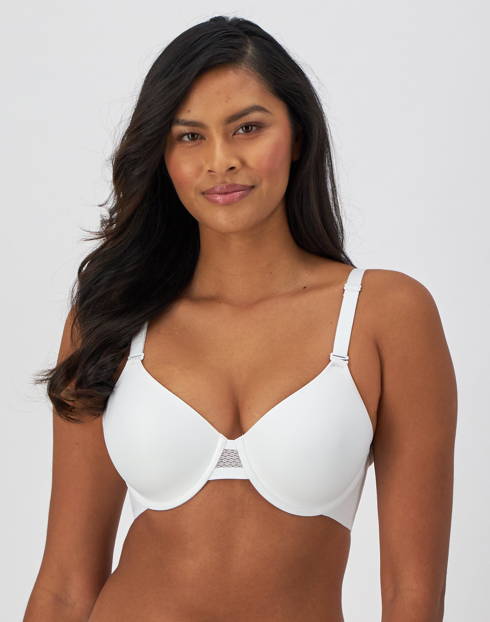 Bali Ultimate Smoothing Lightweight T-Shirt Bra White 34D Women’s