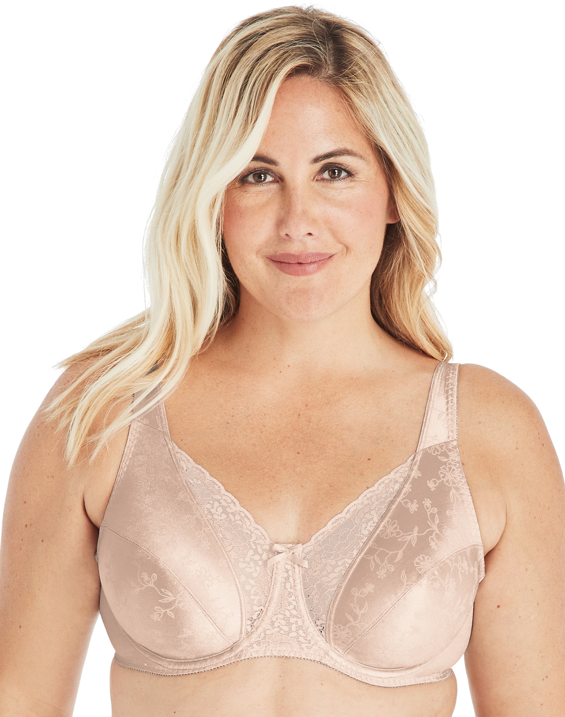 Playtex Secrets Full-Figure, Full-Coverage Underwire Bra with Beautiful Lift Sandshell 42DD Women’s