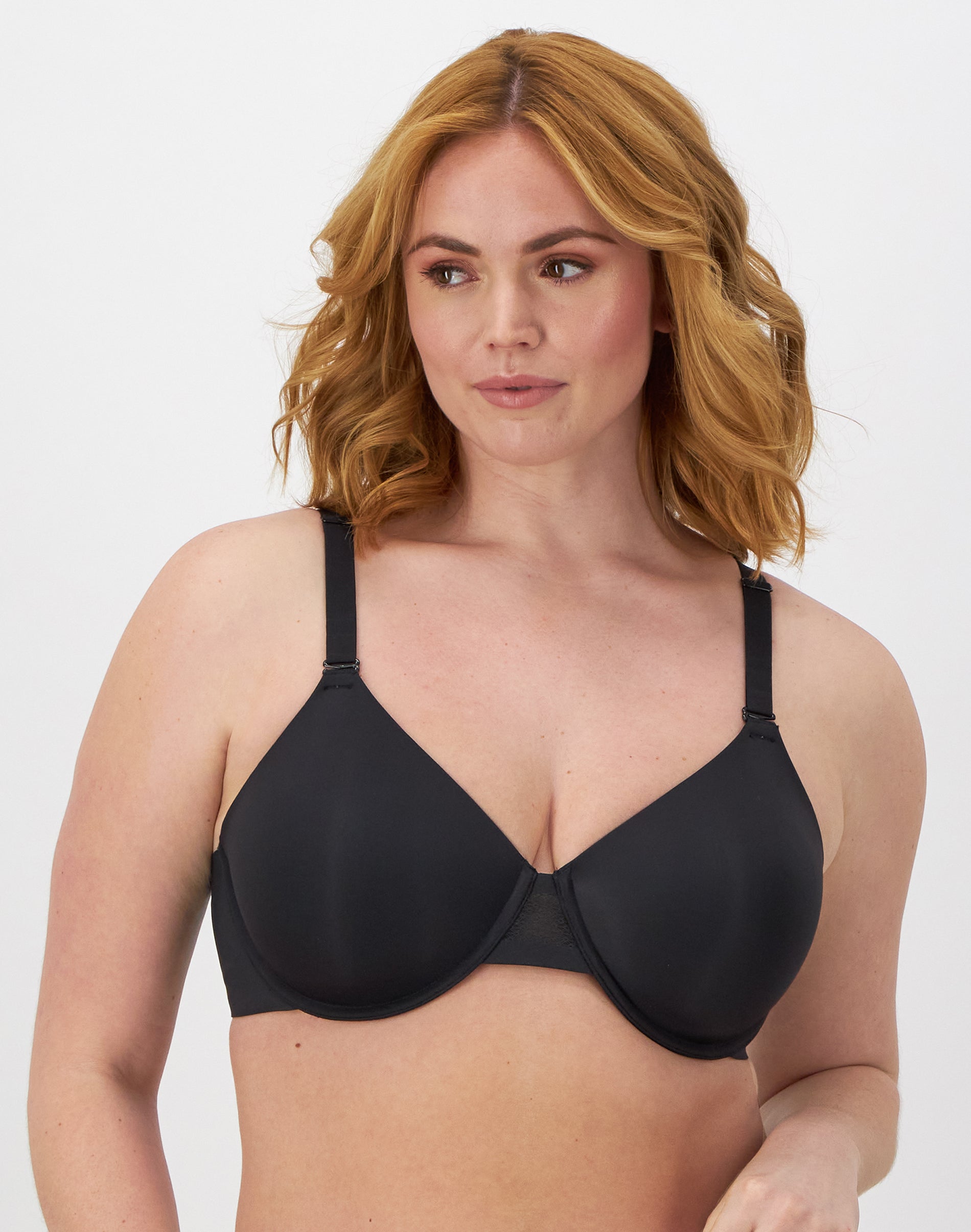 Bali Ultimate Smoothing Lightweight T-Shirt Bra Black 42DD Women’s