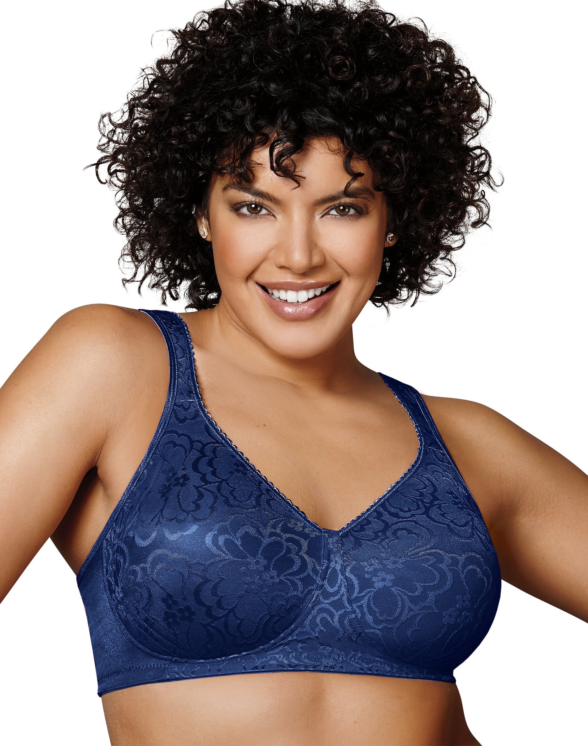 Playtex 18 Hour Ultimate Lift & Support Wireless Bra Blue Velvet 36D Women’s