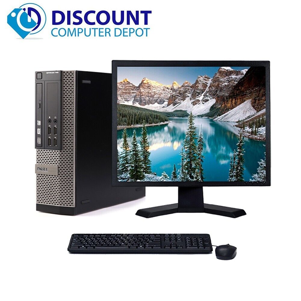 Dell Desktop Computer Optiplex 390 Core i3 8GB 250GB 19″ LCD Windows 10 PC Wi-Fi