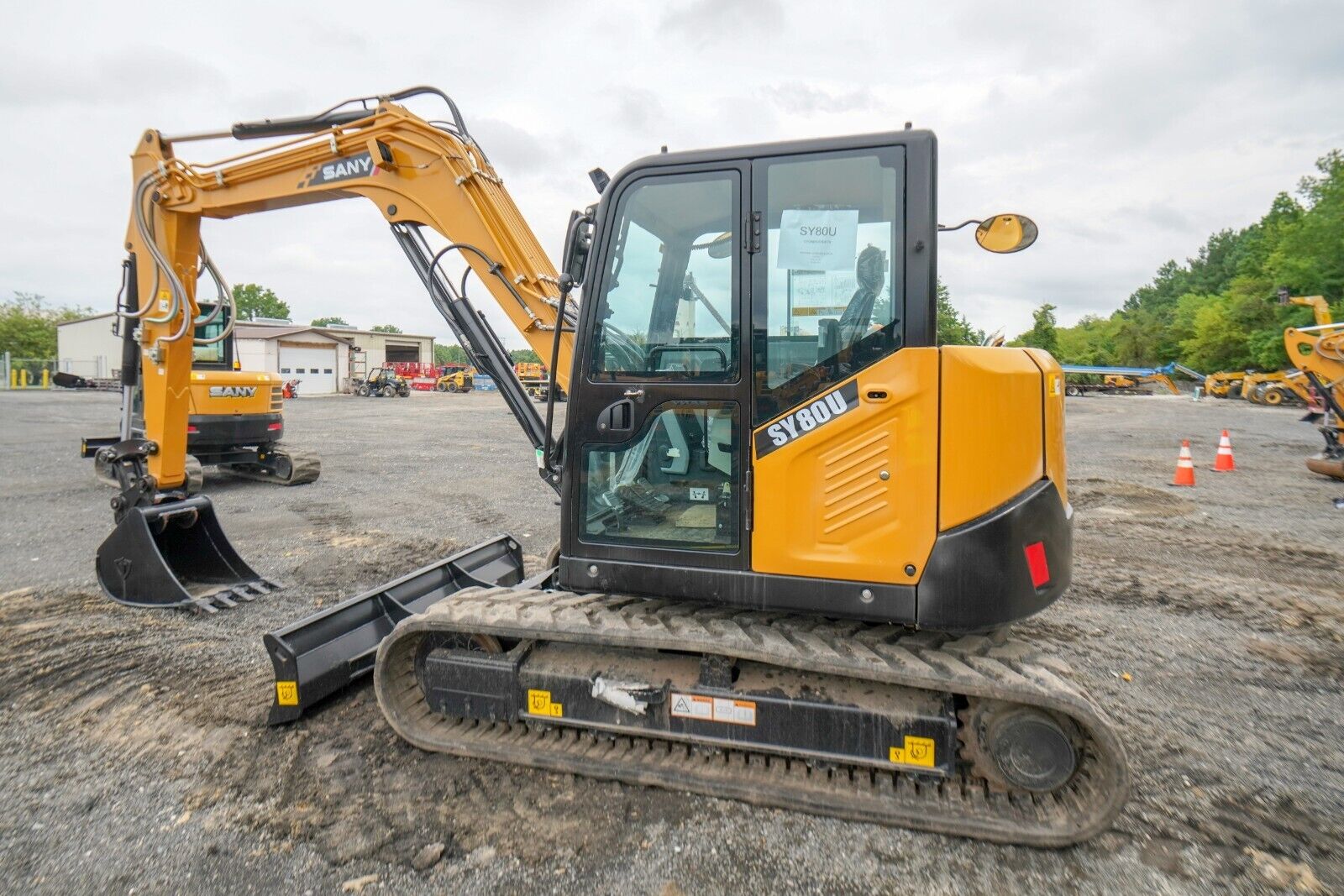 NEW 2023 SANY SY80U Excavator w/Bucket