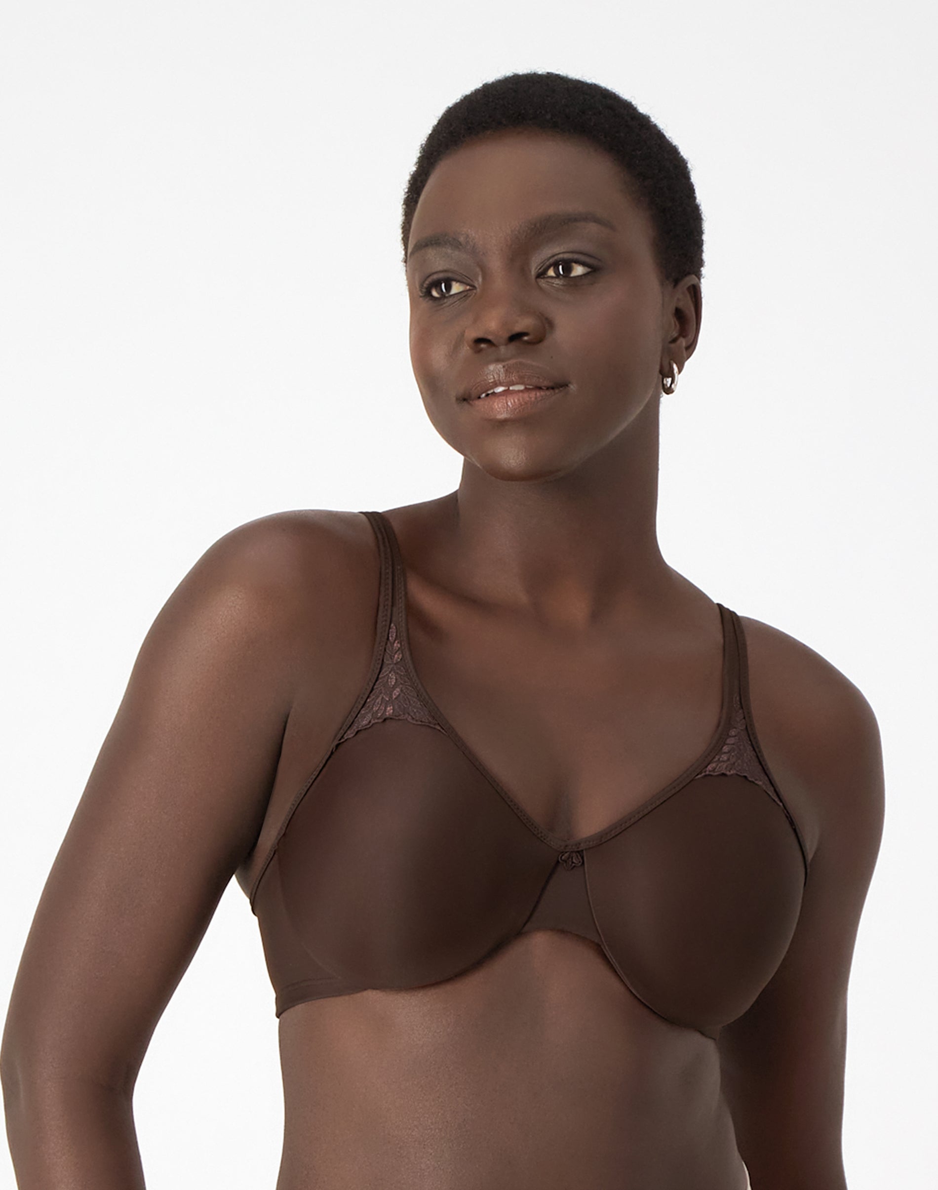 Bali Passion for Comfort Minimizer Underwire Bra Warm Cocoa Brown 34DD Women’s