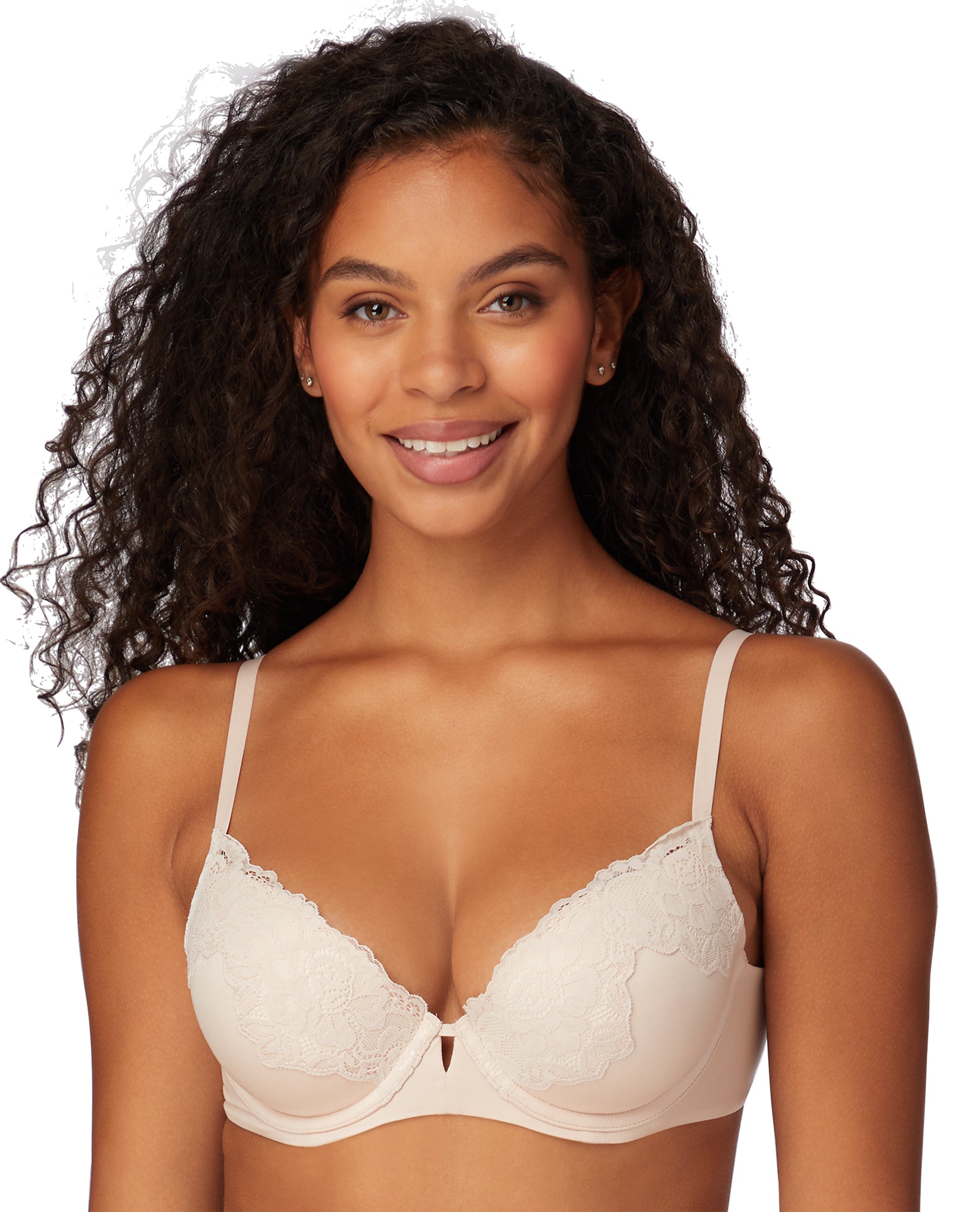 Maidenform Comfort Devotion Your Lift Underwire Bra, Convertible Straps Sandshell 32B Women’s