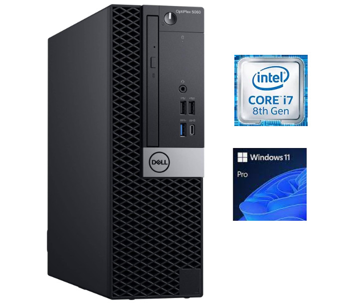 Dell OptiPlex Computer Intel i7 16GB RAM 512GB SSD Windows 11 Pro Wifi & BT
