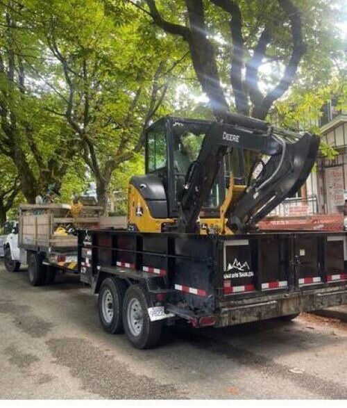 2023 John Deere 35G With Snake River Double Axle Trailer