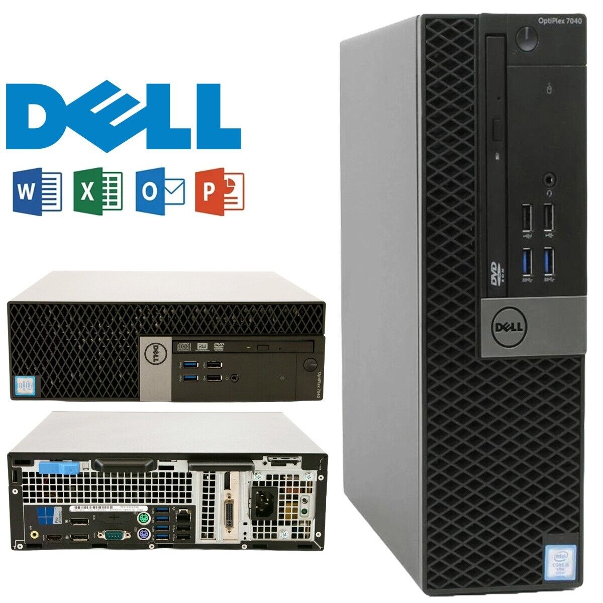 Dell Desktop Computer SFF i5 16GB RAM 1TB SSD Win 11 Pro PC For Business Office