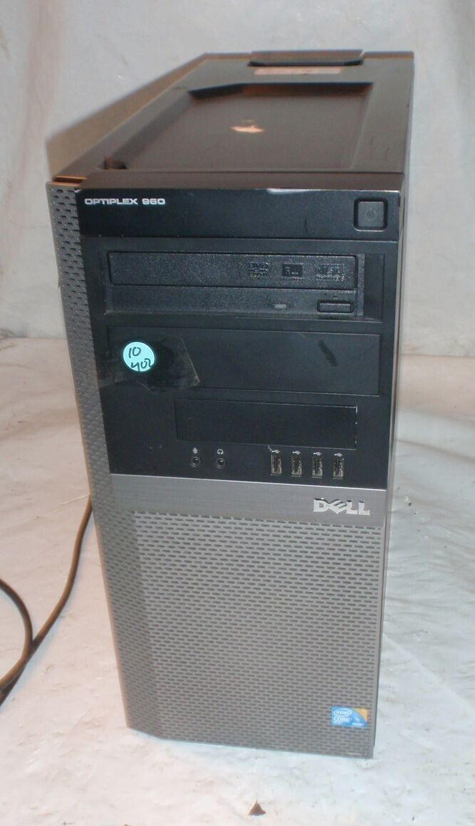 Dell Optiplex 960 Model: DCSM1F Desktop Computer w Windows Vista Business COA