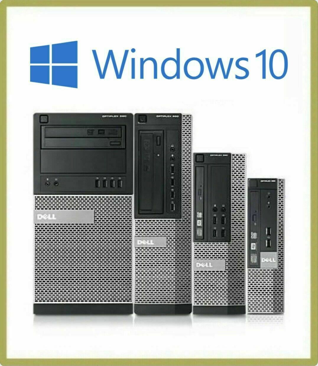DELL OPTIPLEX ANY MODEL INTEL DUAL CORE/CORE2DUO PC 8GB RAM 500GB HDD WIN-10