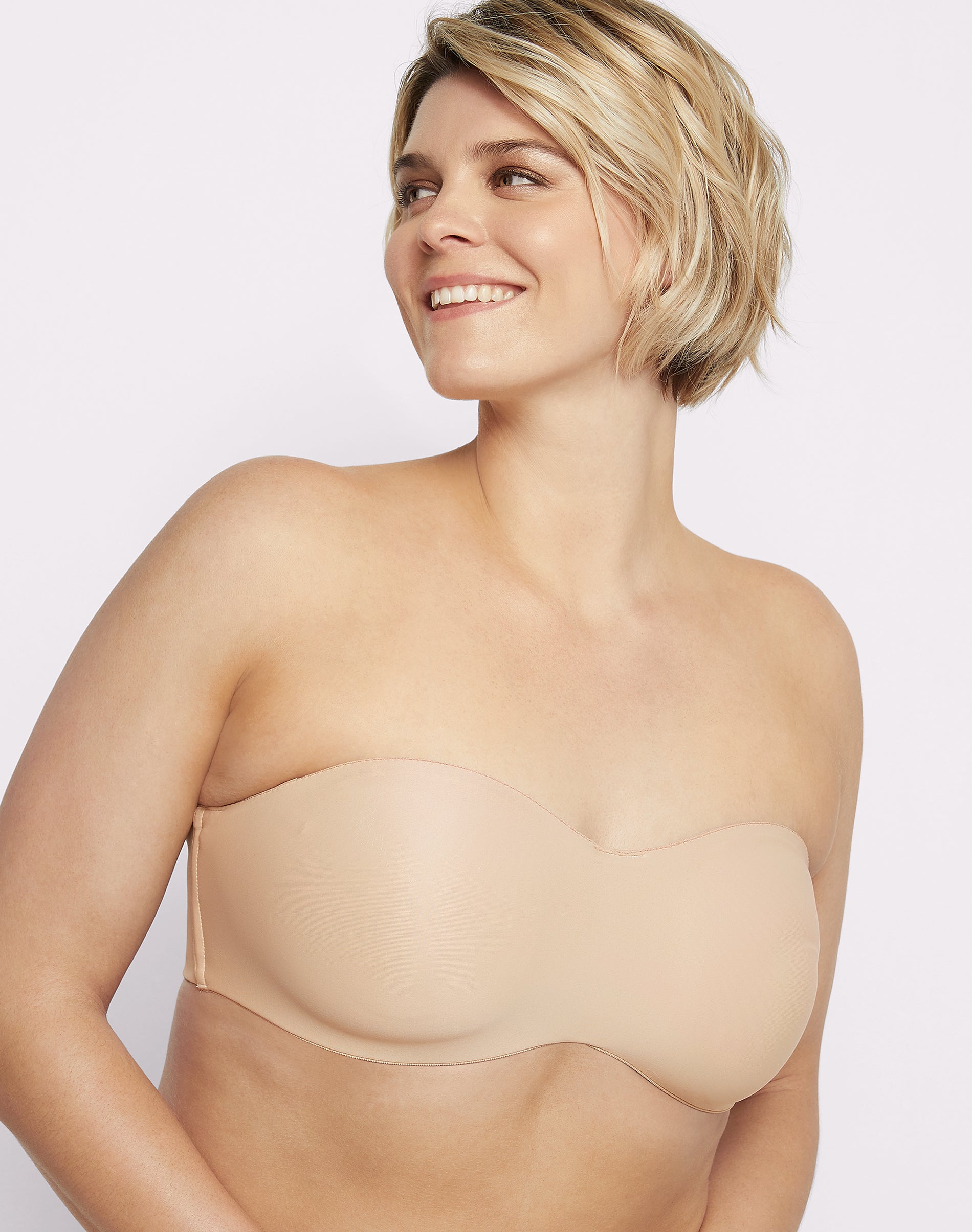 Lilyette by Bali Tailored Strapless Minimizer Bra Body Beige 36C Women’s