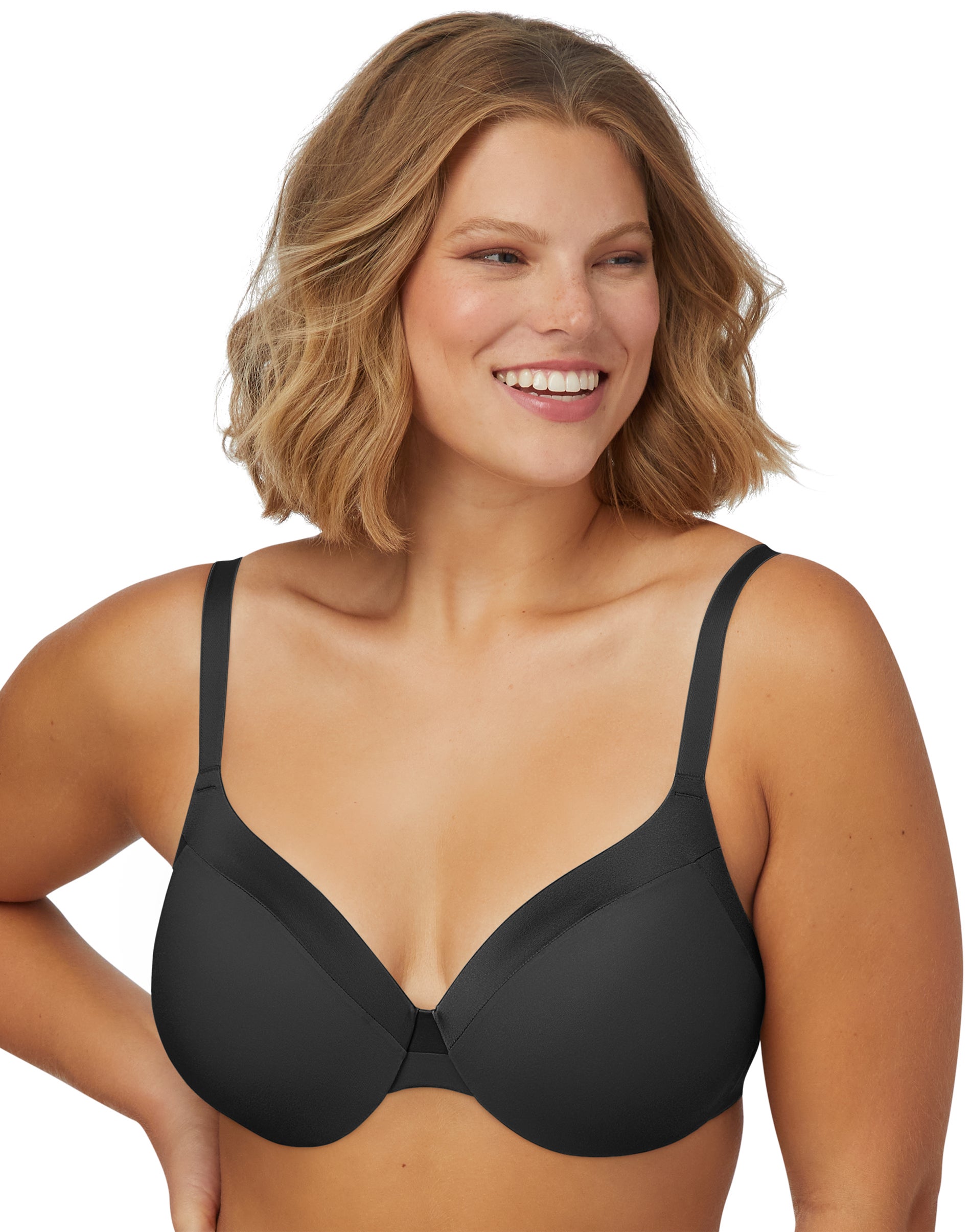 Maidenform Everyday Full Coverage Cushioned Underwire Bra Black 34DD Women’s