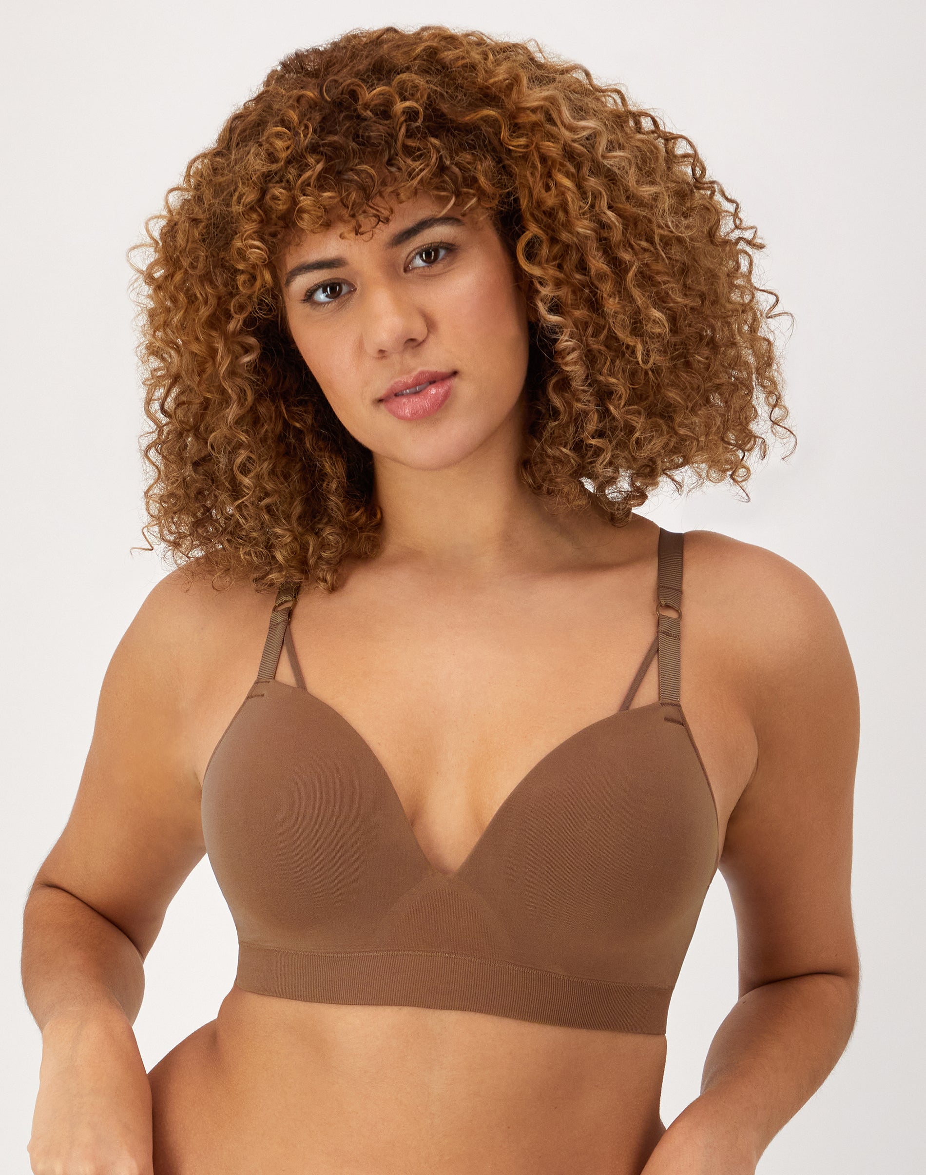 Maidenform M Seamless Foam Wireless Bra Bronzed Chestnut M/DD Women’s