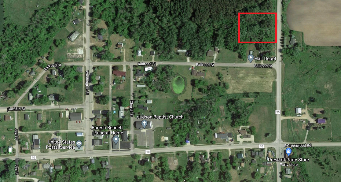Liquidation & No Reserve! HUGE Vacant Lot Central MICHIGAN Village of Prescott!
