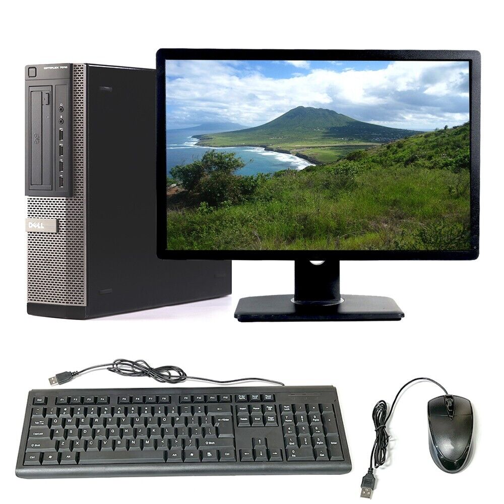 Dell Desktop 16GB RAM 1TB HDD 22″ LCD Monitor Computer Windows 10 PC Wi-Fi DVD