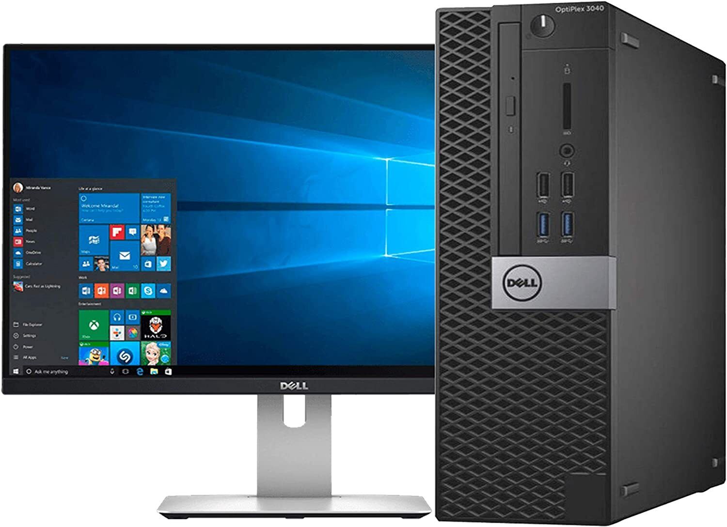 Dell OptiPlex 7040 SFF Core I7-6700 16GB RAM 256GB SSD | Dual Monitor Package