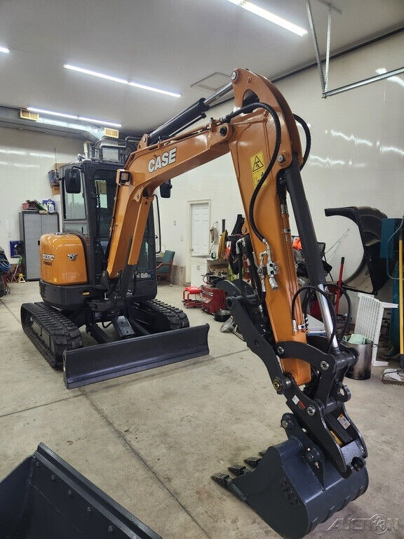 2023 Case CX37C Mini Excavator 2 Buckets & Straight Blade 15 Hrs EROPS Heat/AC