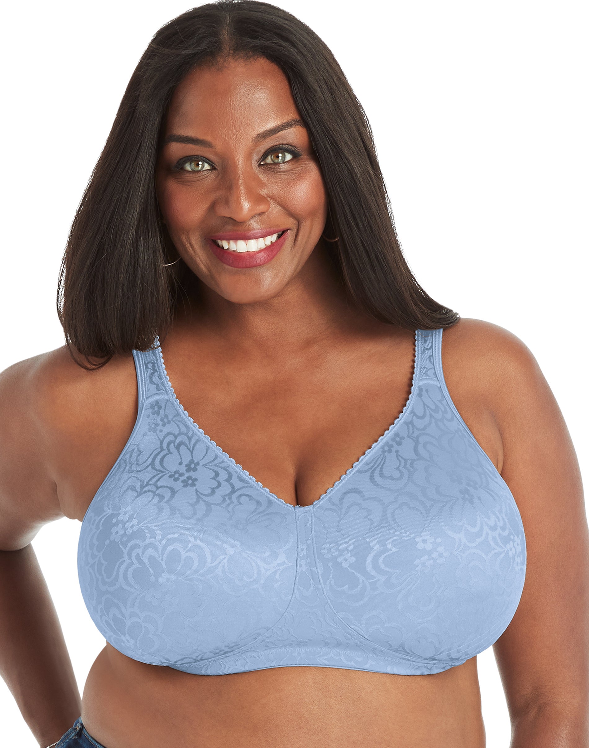 Playtex 18 Hour Ultimate Lift & Support Wireless Bra Zen Blue 36B Women’s