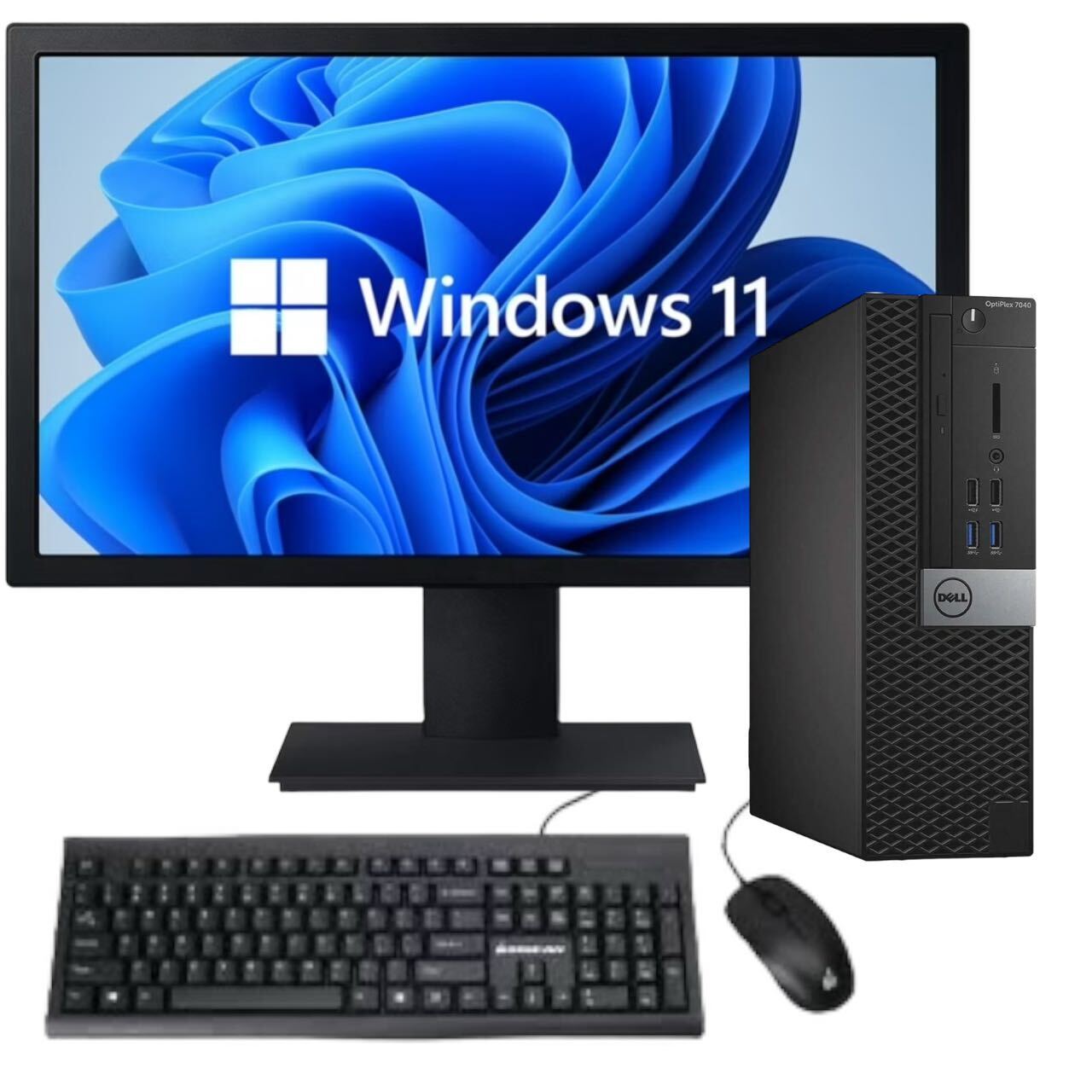 Dell Desktop Computer PC up to 16GB RAM 4TB WiFi BT 22″ LCD Monitor Bundle