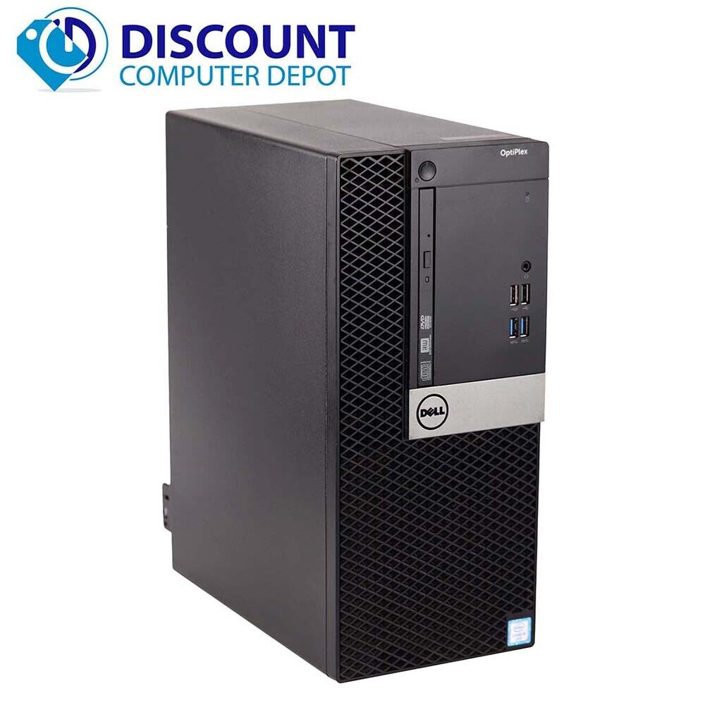 Dell Desktop Computer PC i3 3.7 6th Gen 8GB 256GB SSD Windows 10 Pro Wi-Fi HDMI