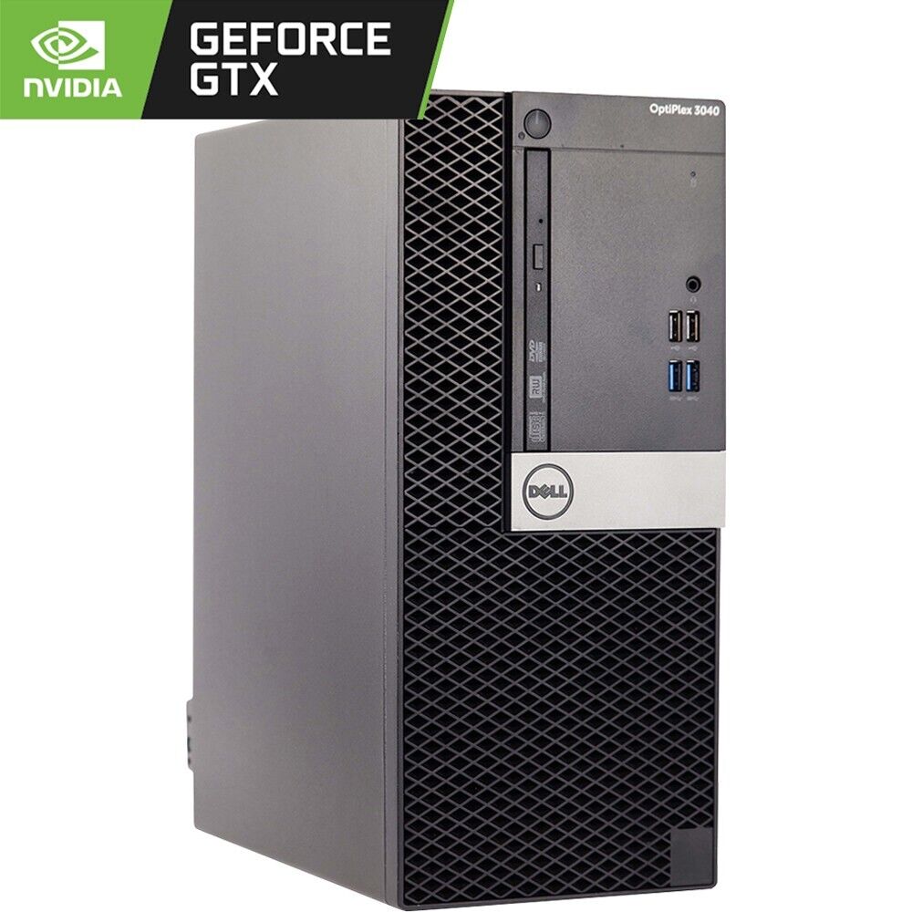 Dell Gaming PC Desktop Tower 16GB RAM 512GB SSD Nvidia Graphics Windows 10 Wi-F