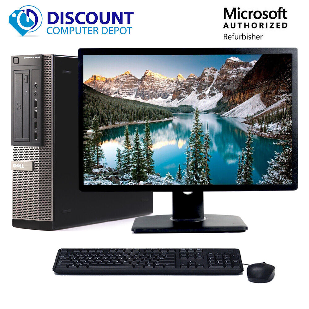 Dell Desktop Computer Core i5 Tower 8 GB 1 TB HDD 22″ LCD Windows 10 PC Wi-Fi BT