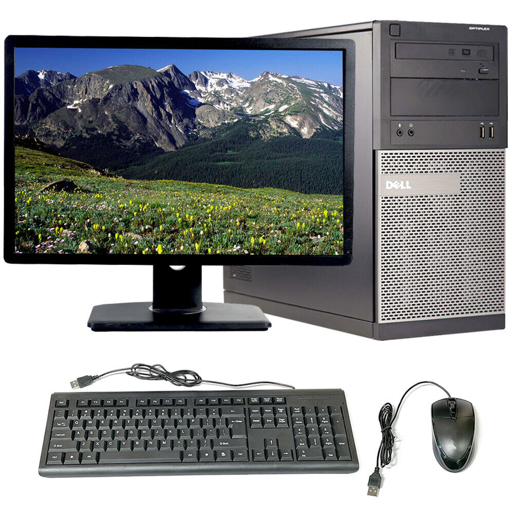 Dell Workstation Desktop 16GB RAM 512GB SSD Intel Computer Windows 10 Pro Wi-Fi