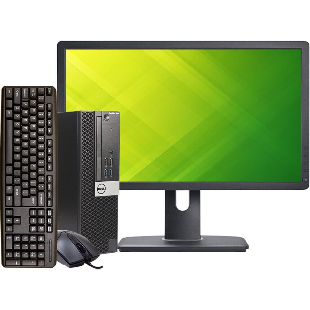 Dell Desktop 16GB RAM 2TB HD 22in LCD Wi-Fi Windows 10 Pro Computer PC Wi-Fi